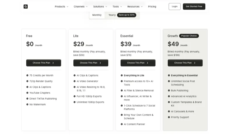 Quso.AI Review: Quso.AI Pricing Plans